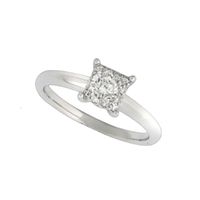 1ct Princess Illusion Diamond Ring