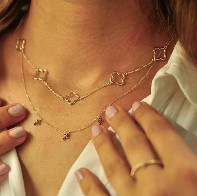 Open Flowers Necklace