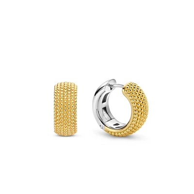 Urchin Golden Wide 18mm Huggie Earrings