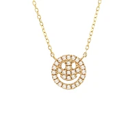Smiley Face Diamond Necklace