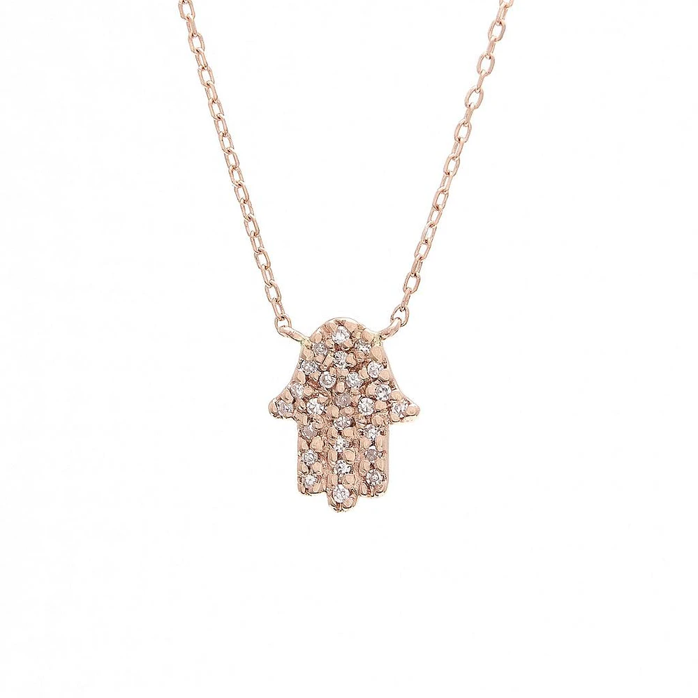 Petit Hamsa 14K Necklace