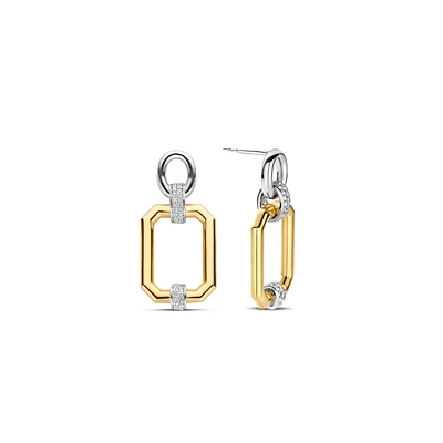 Classic Edge Drop Earrings