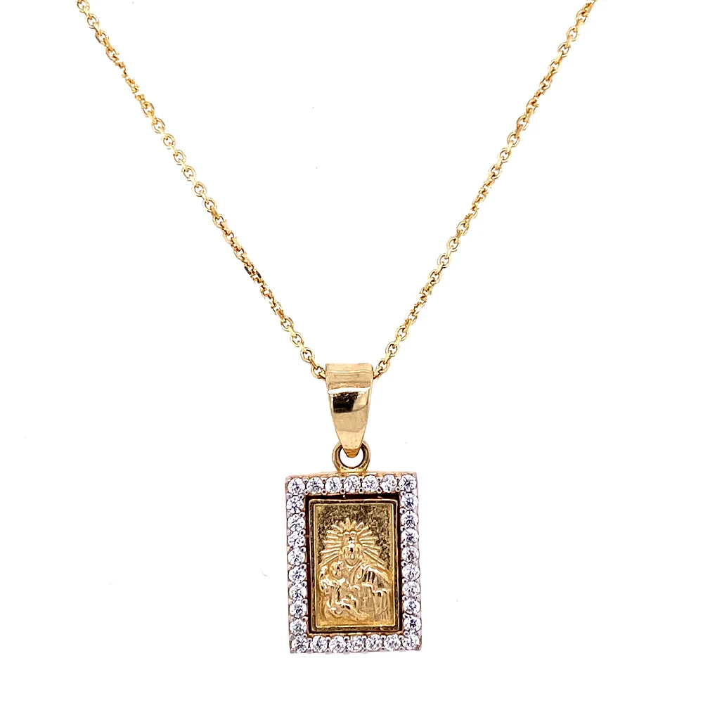 19MM Scapular Zirconia Pendant