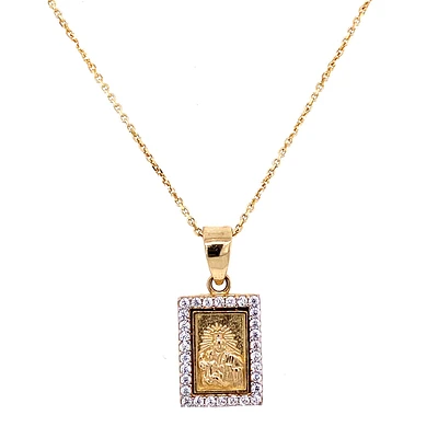19MM Scapular Zirconia Pendant