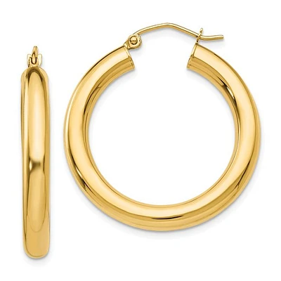 Classic Hoop 4MM Tube Earrings