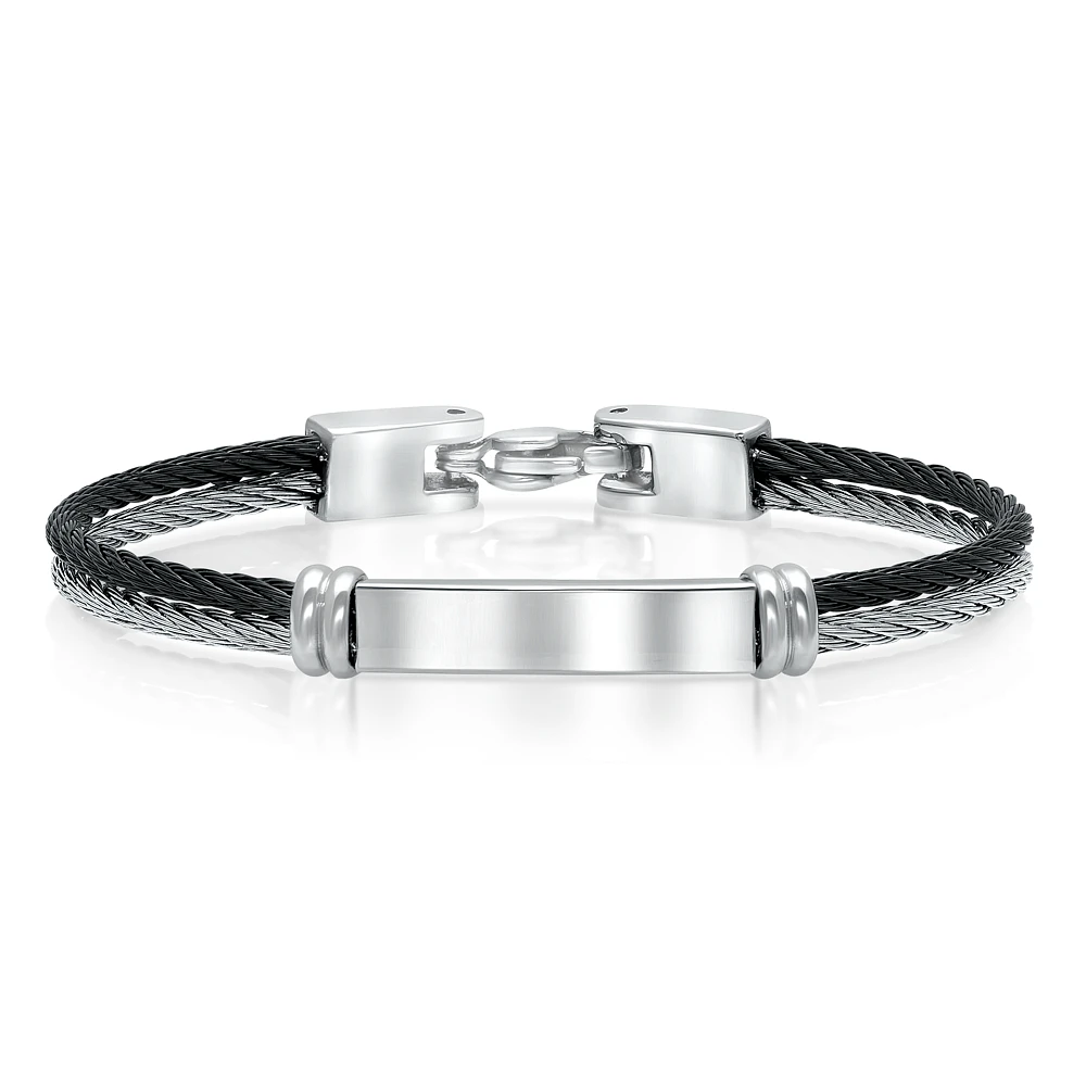 Double Cable Ip Plate Kids Bracelet