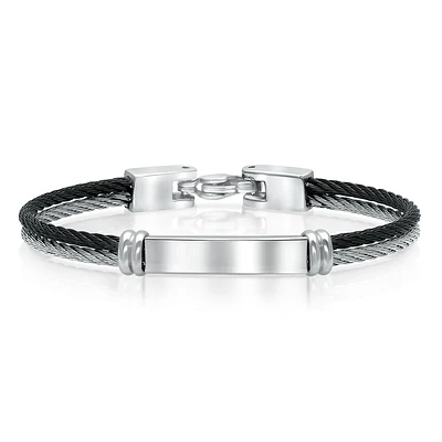 Double Cable Ip Plate Kids Bracelet