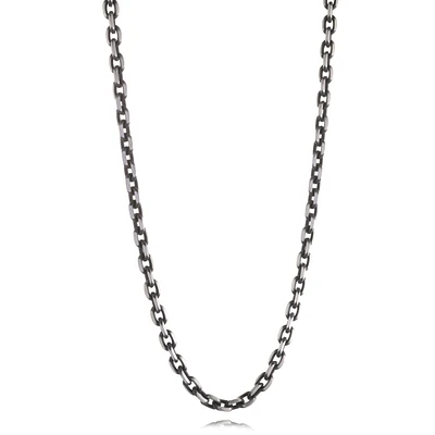 Black IP Steel Oval Link Chain