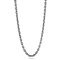 Black IP Steel Oval Link Chain