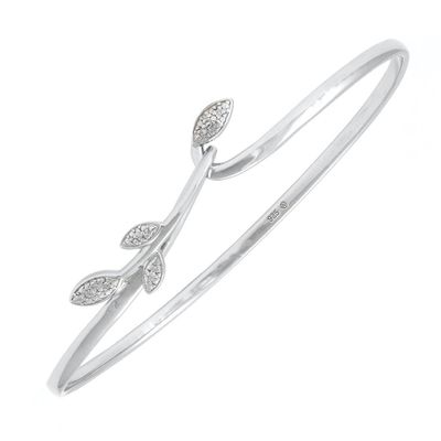 Diamond Vine Bangle Bracelet