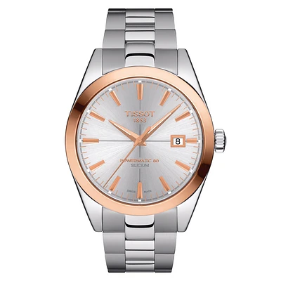 Gentleman Powermatic Steel/Rose 40MM Watch