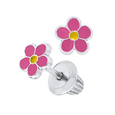 Pink Daisy Studs