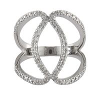 Silver and Diamond Ring