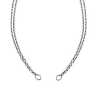 Double Open Silver Chain