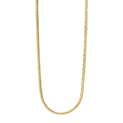 3.5mm Yellow IP Steel Foxtail Byzantine Chain