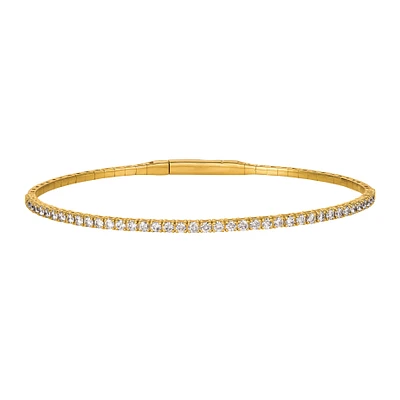 1.01ct Diamond Tennis Bangle Bracelet