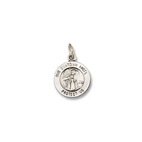 Our Guardian Angel Silver 14MM Pendant