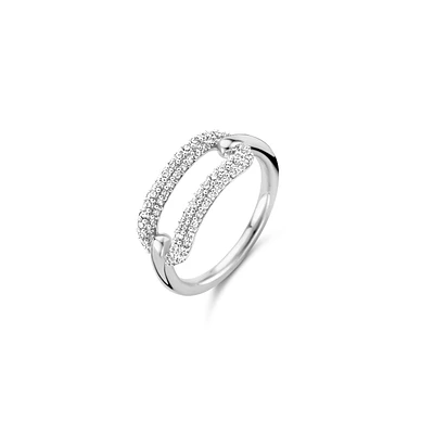 Oval Link Pave Ring
