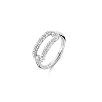 Oval Link Pave Ring