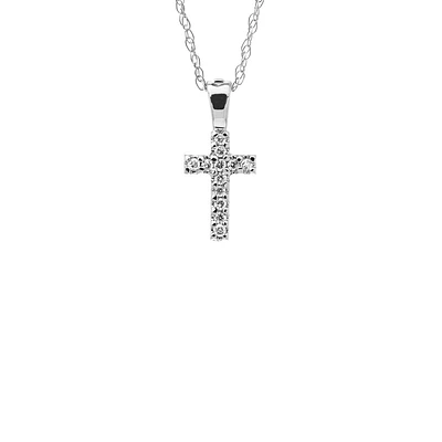 Mini Diamond Cross Kids Necklace