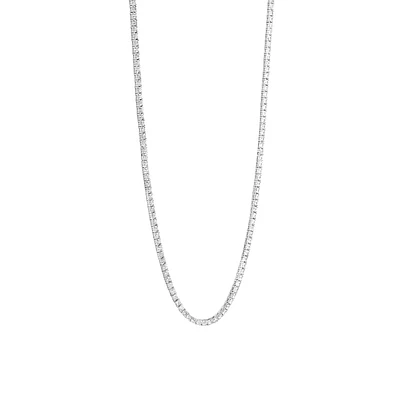 Sparkling Tennis Necklace 3MM - 17.7''