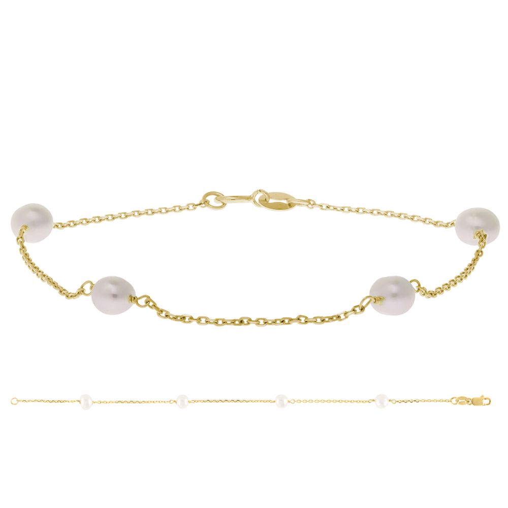 Gold Pearl Bracelet