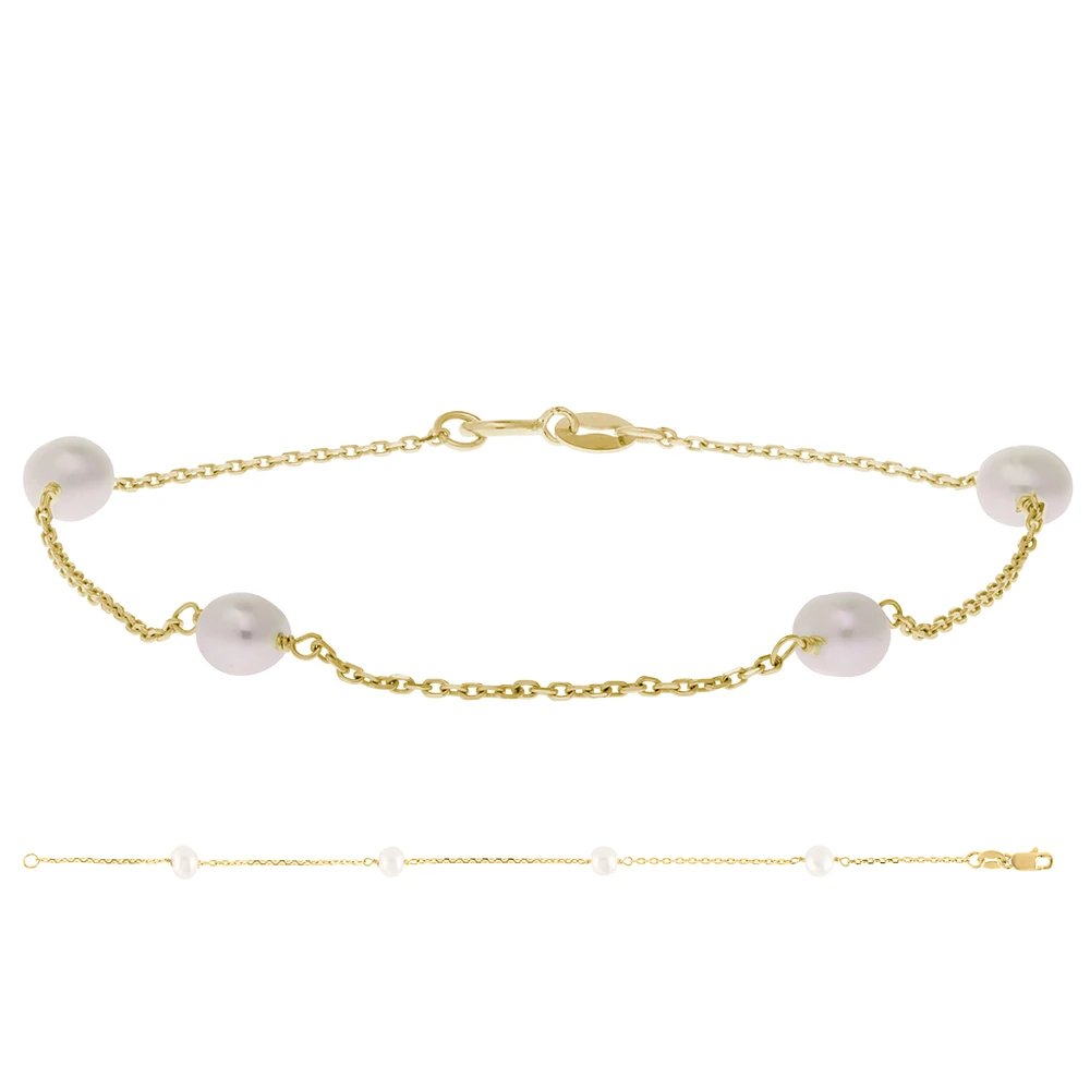 Gold Pearl Bracelet