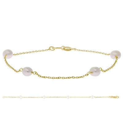 Gold Pearl Bracelet