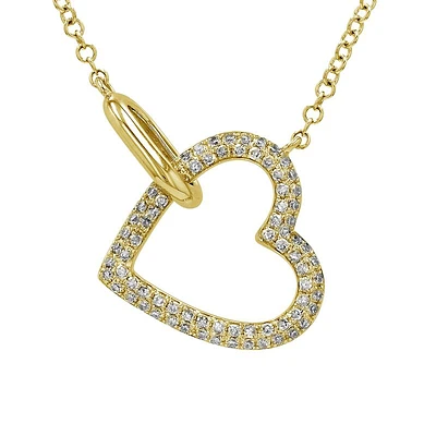 Connected to my Heart Diamond Necklace