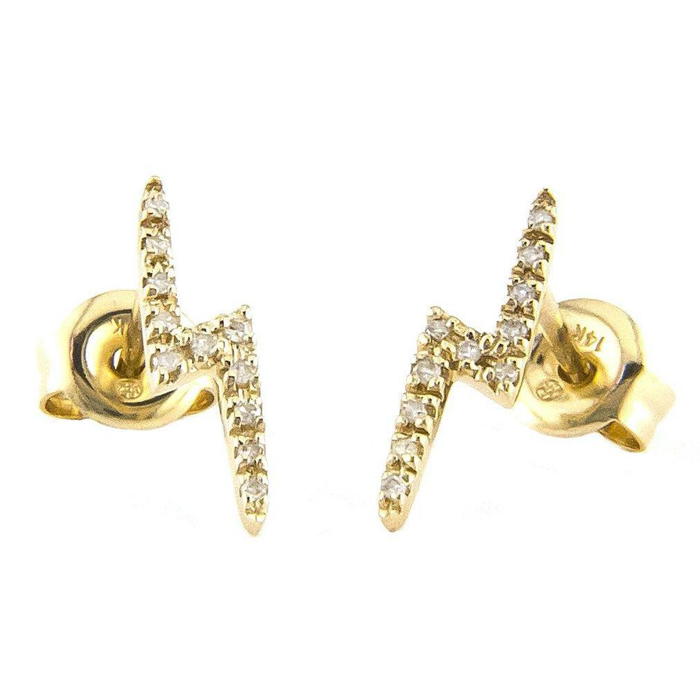 Lightning Diamond Stud Earrings