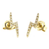 Lightning Diamond Stud Earrings