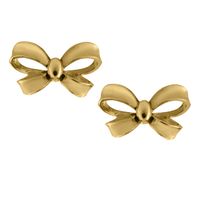 Golden Bow Earrings