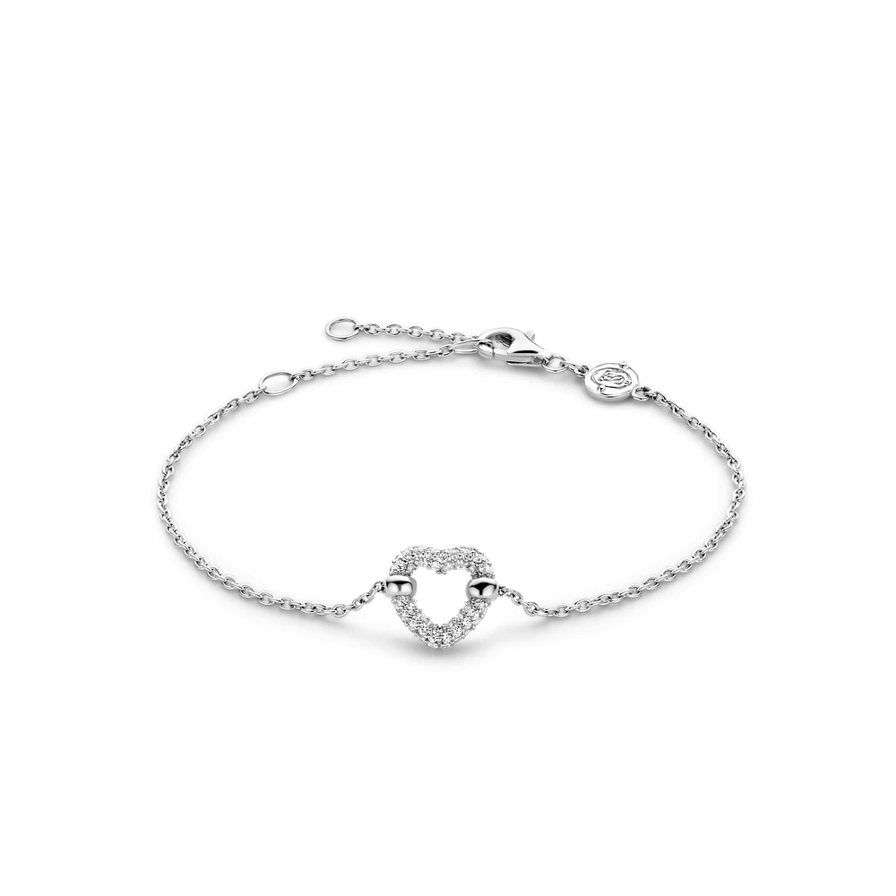 Unique Heart Pave Bracelet