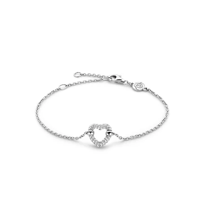 Unique Heart Pave Bracelet