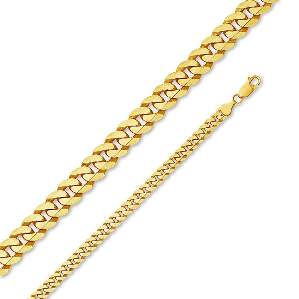 Cuban Flat 6mm Link Chain