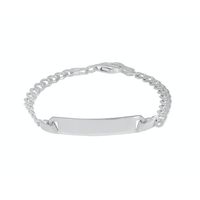 Silver Valentino Curb Chain Bracelet