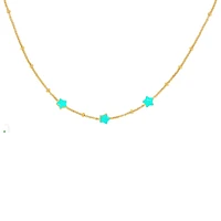 Turquoise Stars Kids Necklace