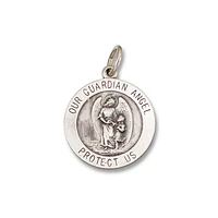 Guardian Angel Silver Pendant 18mm