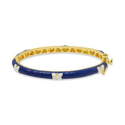 Blue Butterflies Kids Bangle Bracelet