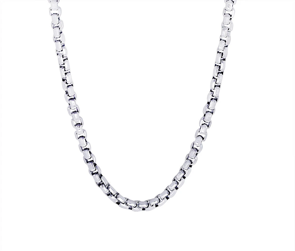Diamond cut round box Steel Chain