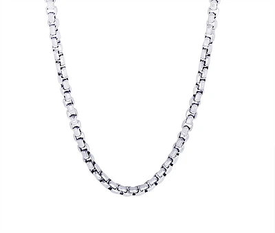 Diamond cut round box Steel Chain