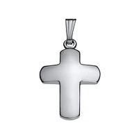 White Gold 15MM Cross Kids Pendant