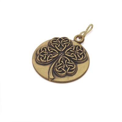 Golden Four Leaf Clover Charm