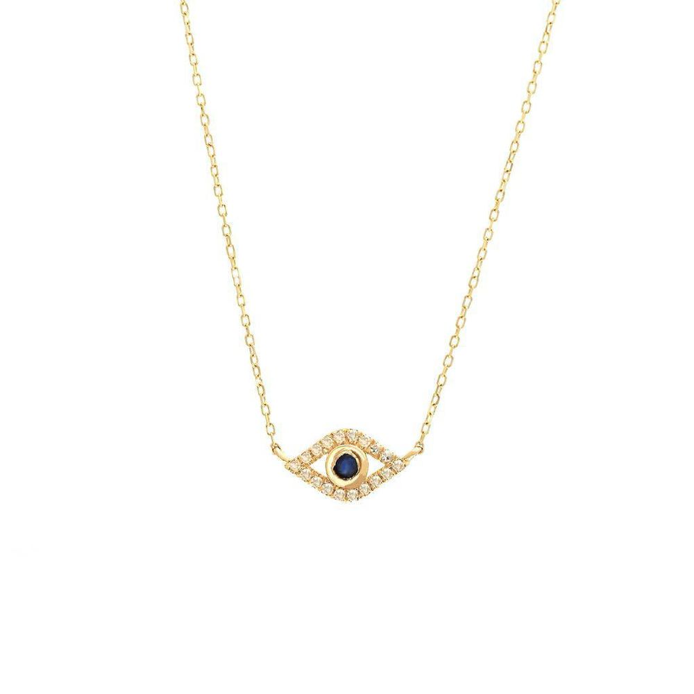 Star Bust Diamond Necklace 14K