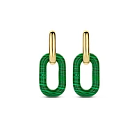 Green Malachite Small Earrings