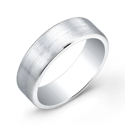 Cobalt Pipe Brushed 7mm Ring