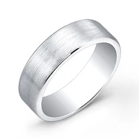 Cobalt Pipe Brushed 7mm Ring