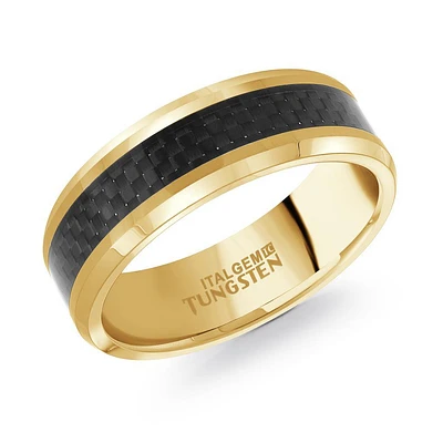 8mm Tungsten Carbon Fiber Ring