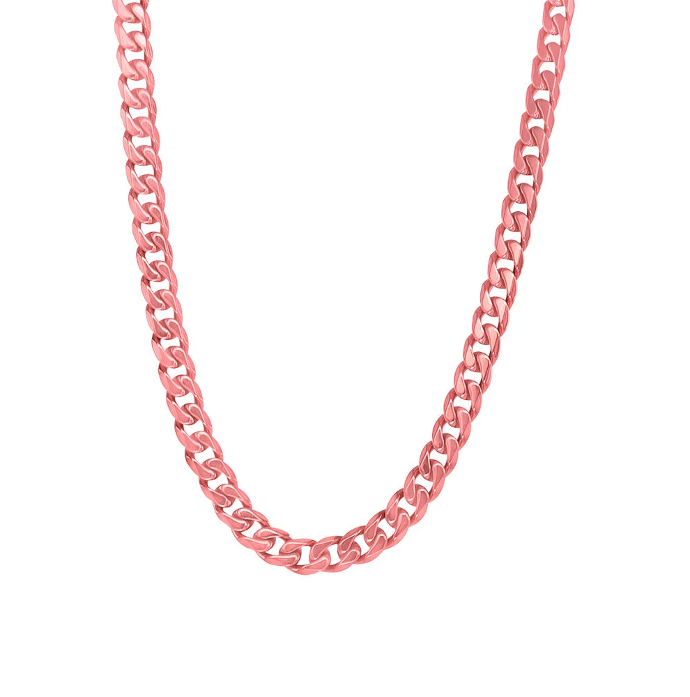 4.6mm Rose IP Steel Curb Chain