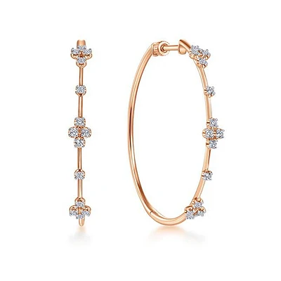 My Favorite Rose Gold Hoop Earrings 40mm